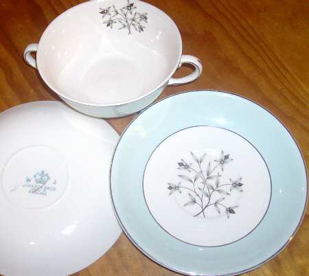 JB1091 Flat Cream Soup Bowl & Saucer Set