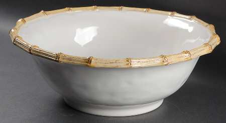 Classic Bamboo 14" Round Serving Bowl