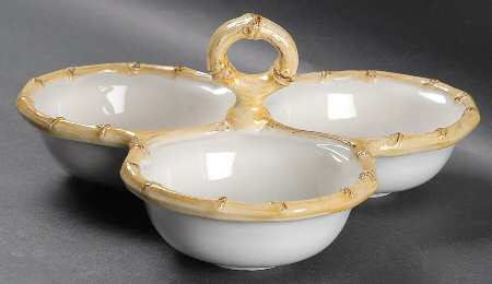 Classic Bamboo 3 Section Server by Juliska Ceramics