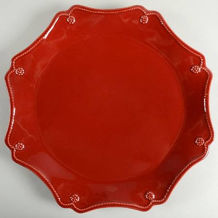 Jardins du Monde Ruby Service Plate (Charger)