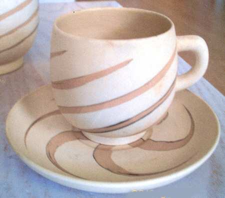 JAP945 Footed Cup & Saucer Set