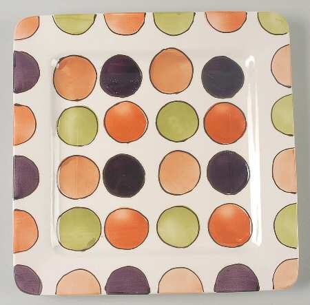 Spirit Dots Square Dinner Plate