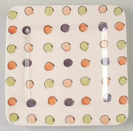 Spirit Dots Square Salad Plate