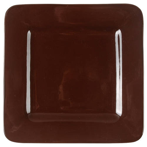 Chocolate Square Salad Plate