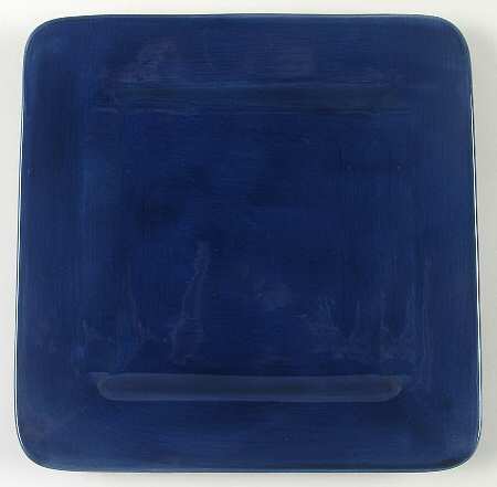 Navy Square Salad Plate