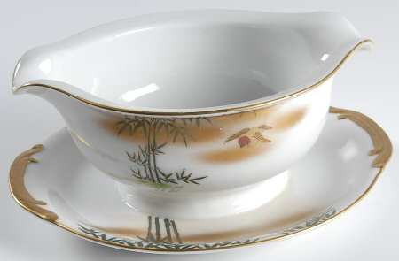 JAP949 Gravy Boat with Attached Underplate