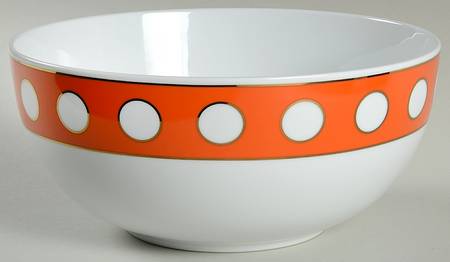 Mod Dot 9" Round Vegetable Bowl