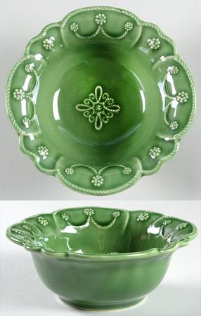 Jardins du Monde Garden Green Coupe Cereal Bowl