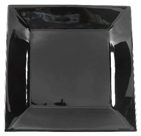 Cooks Black Square Dinner Plate