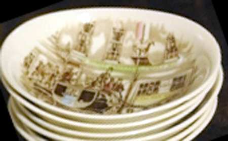 Coaching Scenes Coupe (Multicolor) Fruit/Dessert (Sauce) Bowl