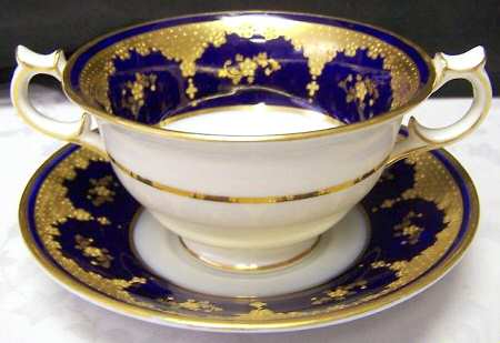 26047 Footed Cream Soup Bowl & Saucer Set