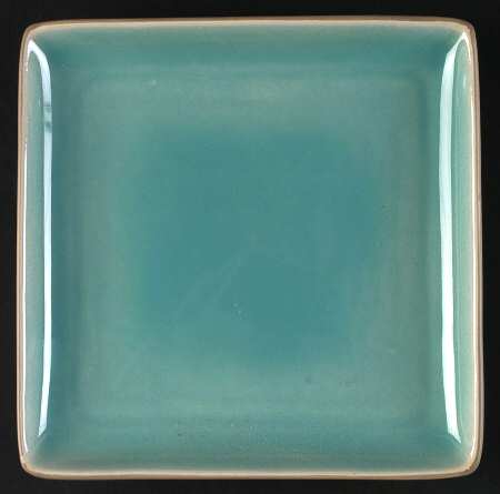 Studio Turquoise Square Salad Plate