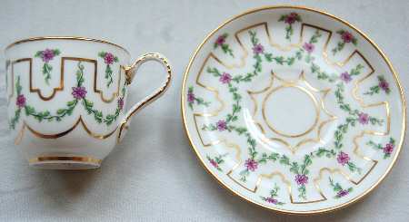 23625 Flat Demitasse Cup & Saucer Set