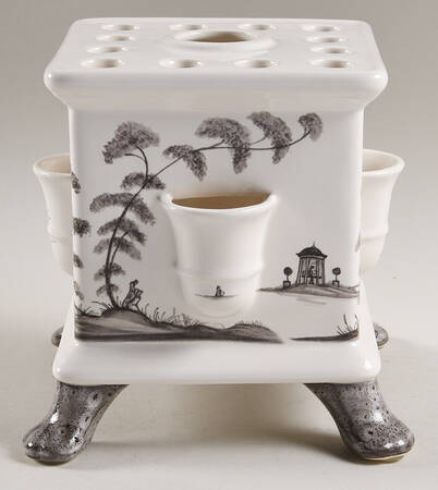 Country Estate - Flint 6" Square Tulipiere Vase