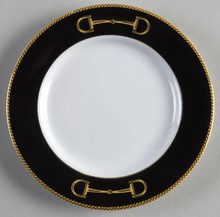 Black Cheval Bread & Butter Plate