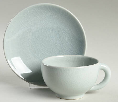 Poeme Mica Flat Cup & Saucer Set