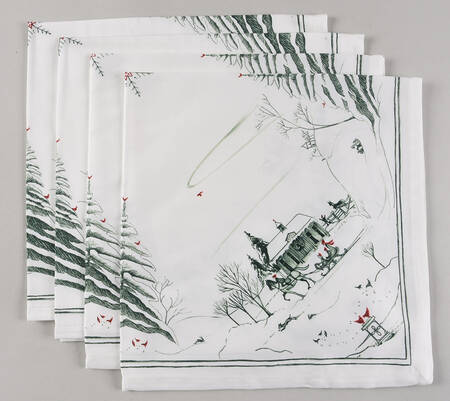 Country Estate Winter Holiday 22" Cloth Napkin - Set of 4 by Juliska Ceramics