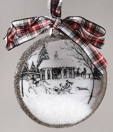 Country Estate Winter Holiday Ornament