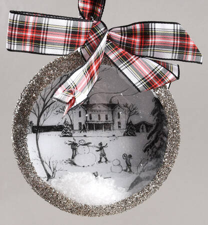 Country Estate Winter Holiday Ornament