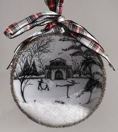 Country Estate Winter Holiday Ornament