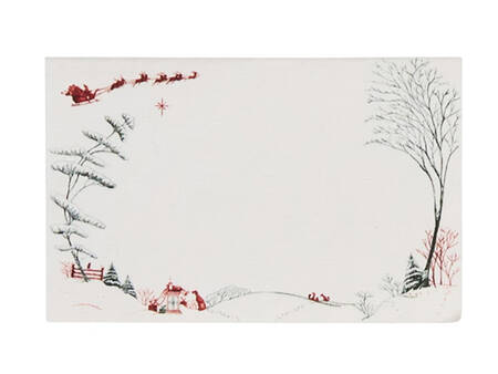 Country Estate Winter Holiday (Set of 12) Paper Place Cards