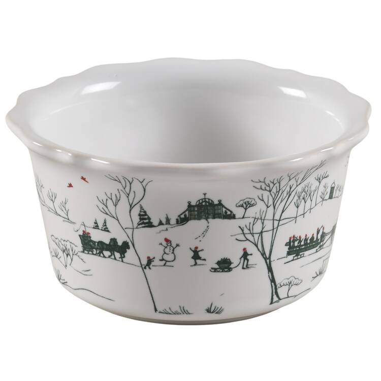 Country Estate Winter Holiday Ramekin