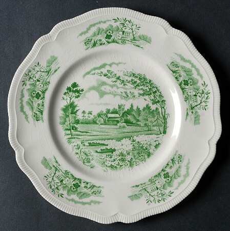 English Gardens Green (Old Staff) by Johnson Brothers