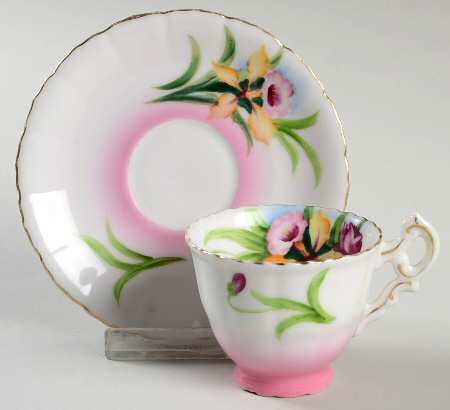 JAP1126 Footed Demitasse Cup & Saucer Set