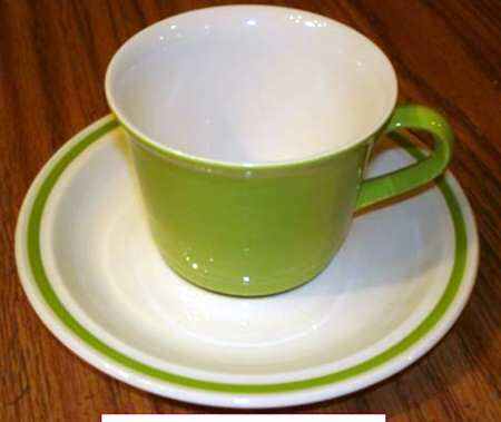 Nature's Bounty Flat Cup & Saucer Set