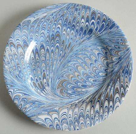 Firenze Marbleized Cocktail Plate