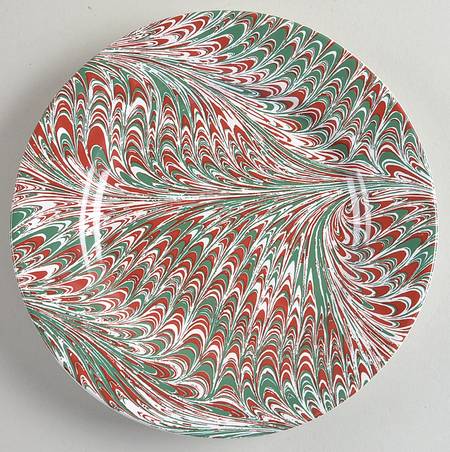 Firenze Marbleized Cocktail Plate