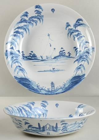 Country Estate Delft Blue 13" Round Serving Bowl