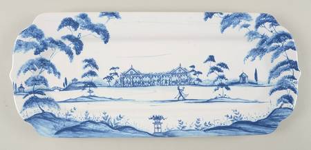 Country Estate Delft Blue 15" Rectangular Tray