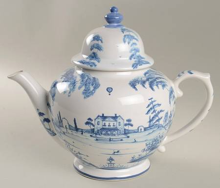Country Estate Delft Blue Teapot & Lid
