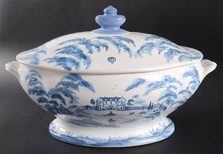 Country Estate Delft Blue Tureen &  Lid