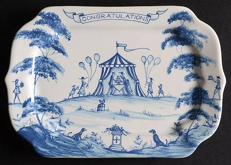 Country Estate Delft Blue 7" Rectangular Tray