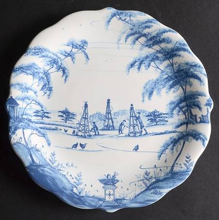 Country Estate Delft Blue Party Plate