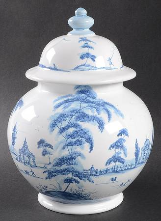 Country Estate Delft Blue Medium Ginger Jar & Lid
