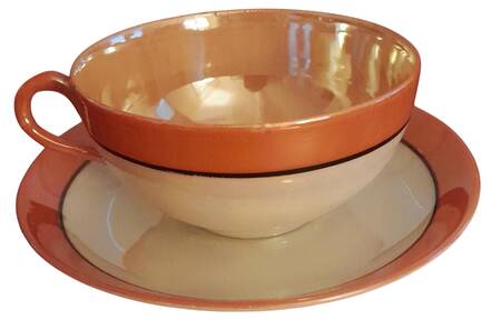 TKITKI99 Flat Cup & Saucer Set