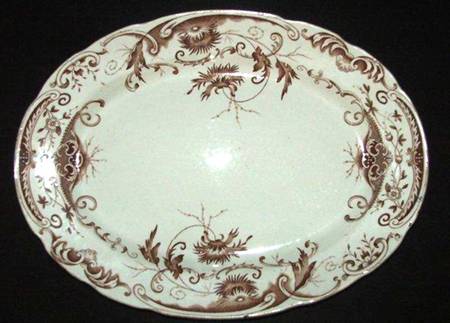 Braemar Brown 14" Oval Serving Platter