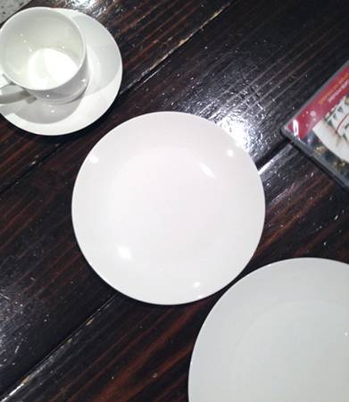 White (Bone China) Salad Plate