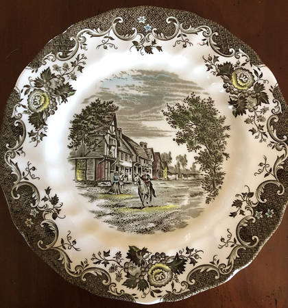 Romantic England Dinner Plate