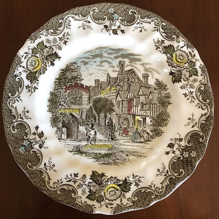 Romantic England Dinner Plate