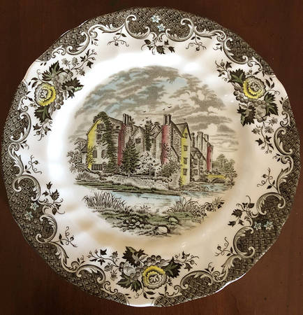 Romantic England Dinner Plate