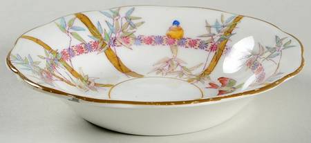 Florida Pink and Tan Fruit/Dessert (Sauce) Bowl