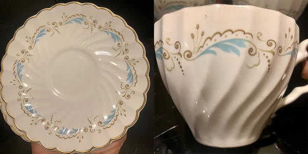 JB1214 Flat Cup & Saucer Set