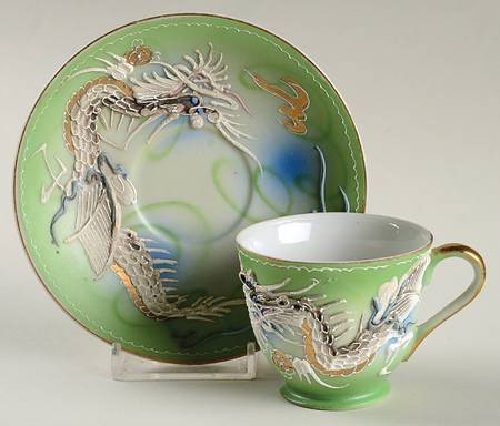 JAP1193 Footed Demitasse Cup & Saucer Set