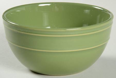 Stoneware Green Soup/Cereal Bowl