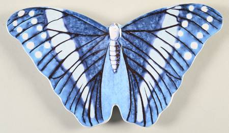 Field of Flowers Butterfly Shaped Dish