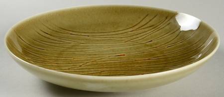 Kushi Green 9" Individual Pasta Bowl